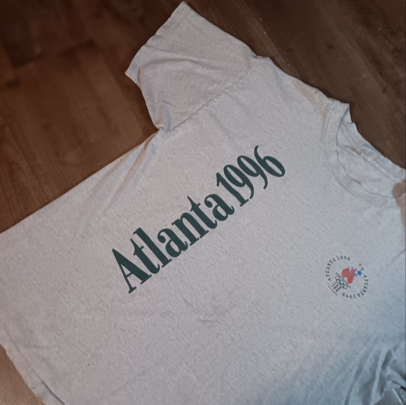 Vintage 1996 Atlanta Olympics Memorabilia Champion Short Sleeve Tshirt Size XL - Picture 8 of 10
